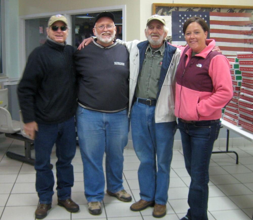 John  Merritt, Ray Turner, Jimmy Rodgers, Shannon Neff Special Olympics Director