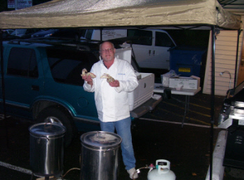 ER Bill McCabe Steaming the forst Batch of Dungeness Crab