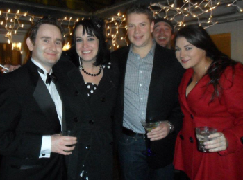 James, Kim, Joe & Jennifer on the Patio before the Space Needle fireworks NYE 2011