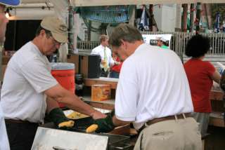 Shucks, someone has to stab each ear of corn...cases and cases and cases of corn.