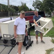 Donnie and David delivering furniture for a WHK July/August