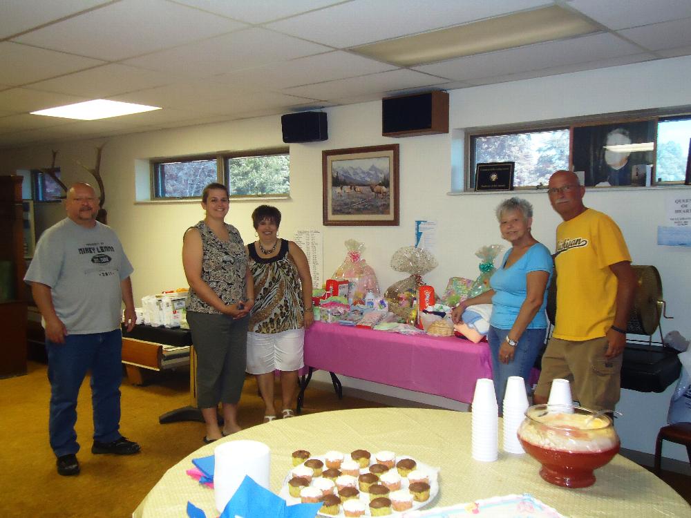 Phil Warren, Karen Eddy, Debbie Newcomb, Connie Thompson & Vince Vendetti at Community Baby Shower donation event!