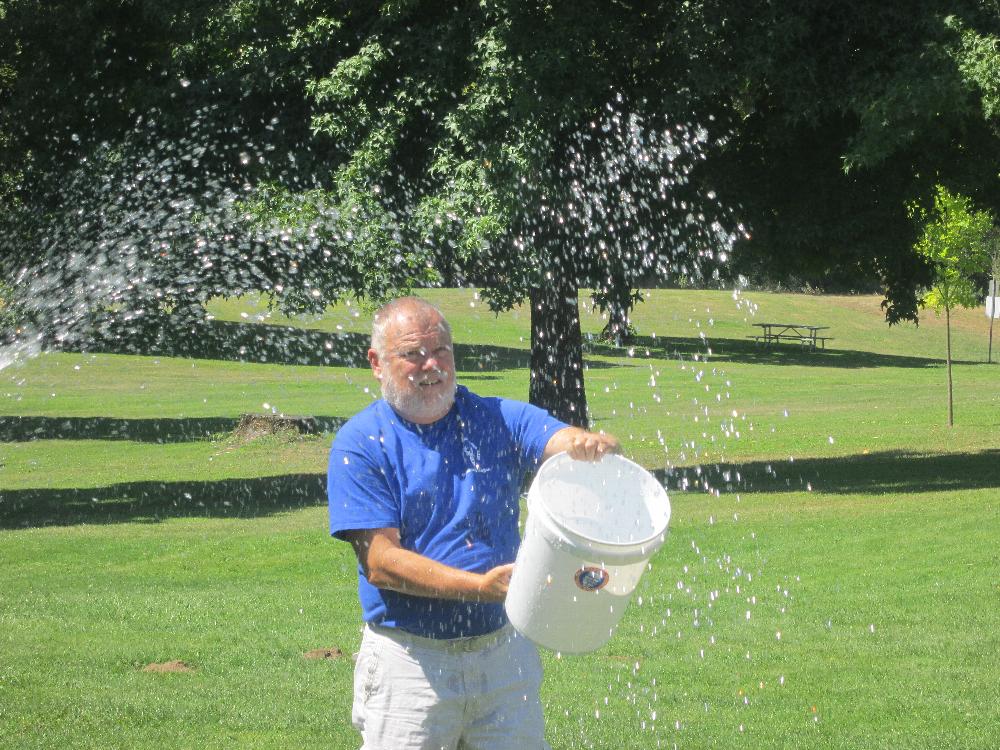 Malone trying to catch water