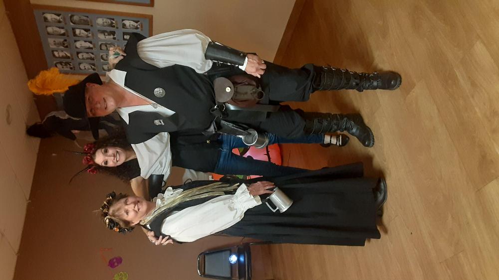 On October 25th, 2025 Tucson Elks Lodge #385 held the annual Lodge Charity Ball (Masquerade them) which was a great time and success.  James and Vicki won the best costume.  Tri-tip and chicken was on the menu and cooked on the Lodge grill.