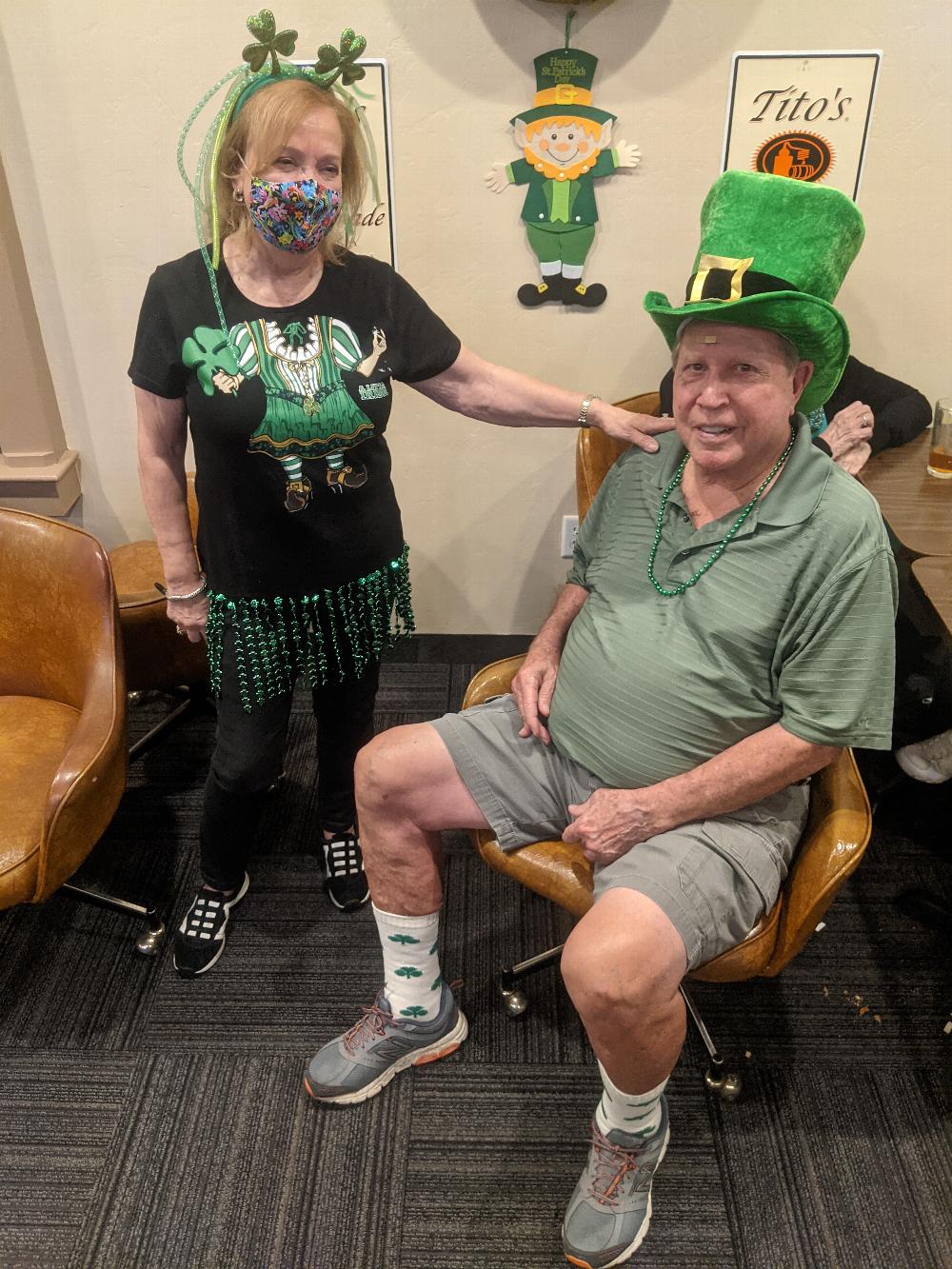 Tucson Elks Lodge 385, St Patrick's Day 2021. 