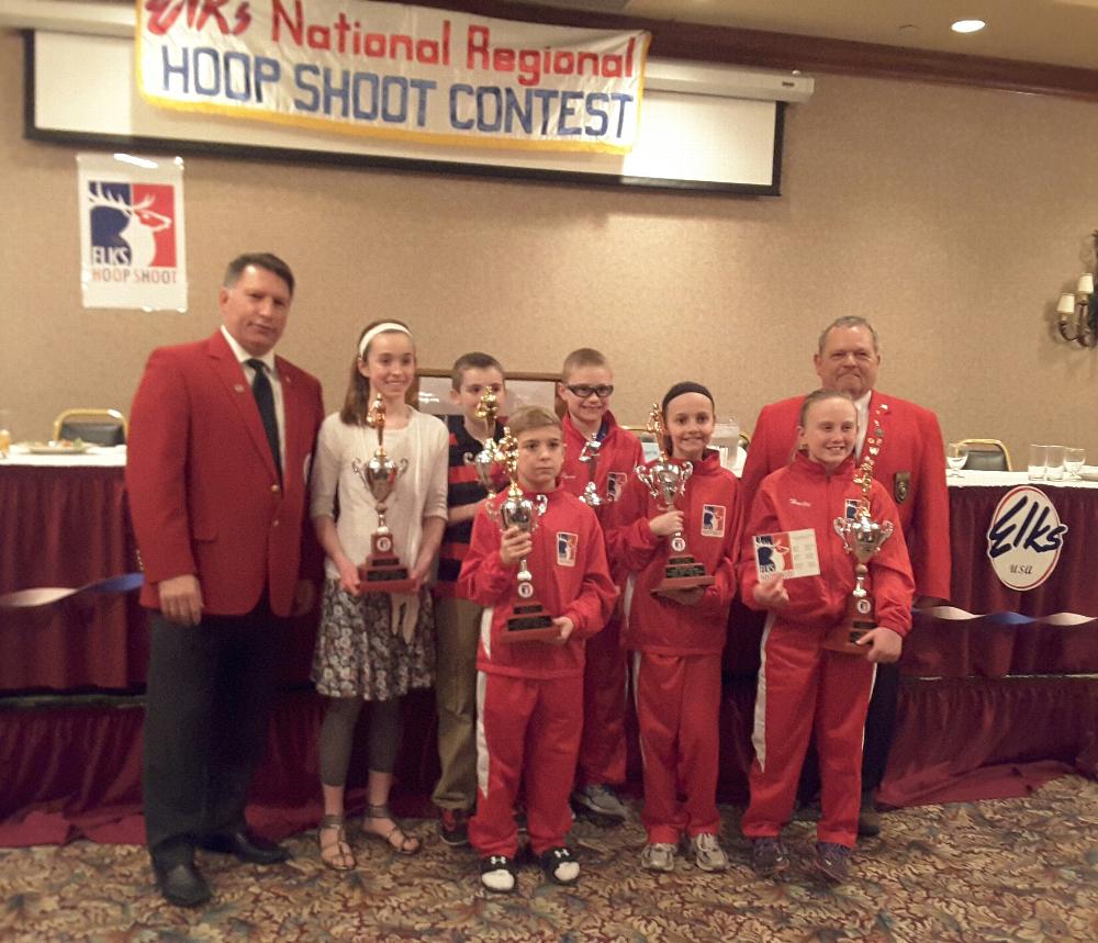 Regional winners at Iowa City, with past state president Tony Volgaris and George Meyers.