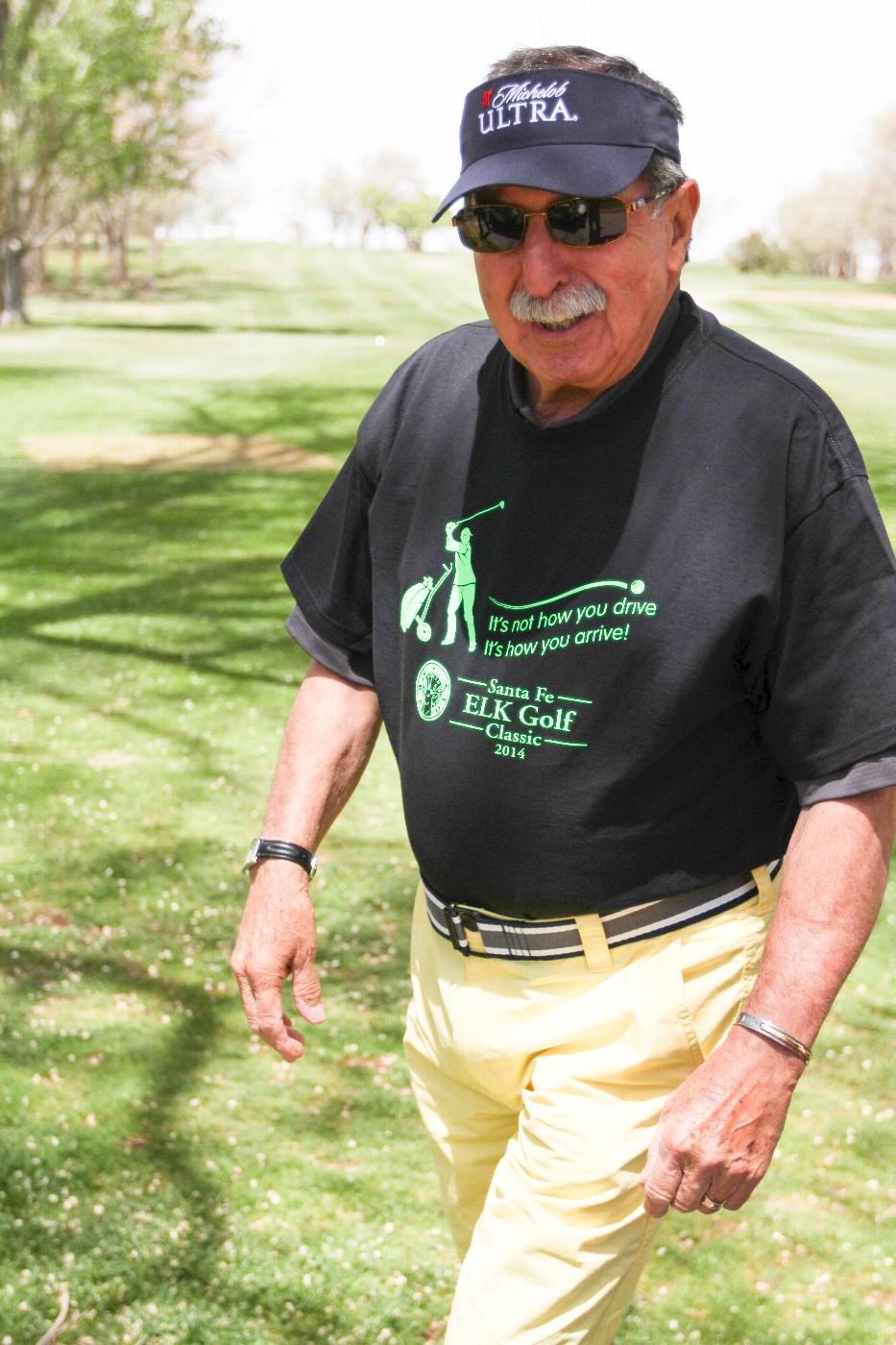 Buzzy Padilla overseeing our 2014 Golf Classic as the marshall! Apparently the retired judge's lovely wife was unable to attend the tournament this year. Her eye doctor feared that the glare from her husbands bright yellow shorts may harm her vision. RayBan, Gucci and Oakley Sunglass firms each filed for restraining orders protecting them from any contingent liability! lol 