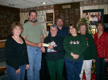 <B><h2>OWC Donation to the Lady of the Elks</b></h2>