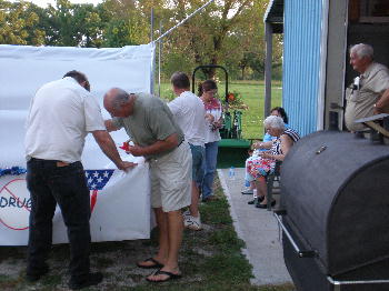 Members working on the Bushwhacker Days Float.