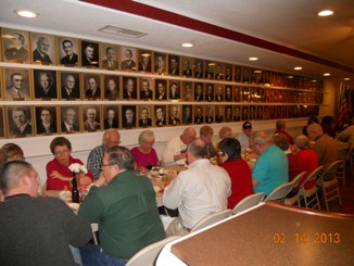 <FONT COLOR=BLUE>NO CONVERSATION EVERYONE IS EATING<FONT>