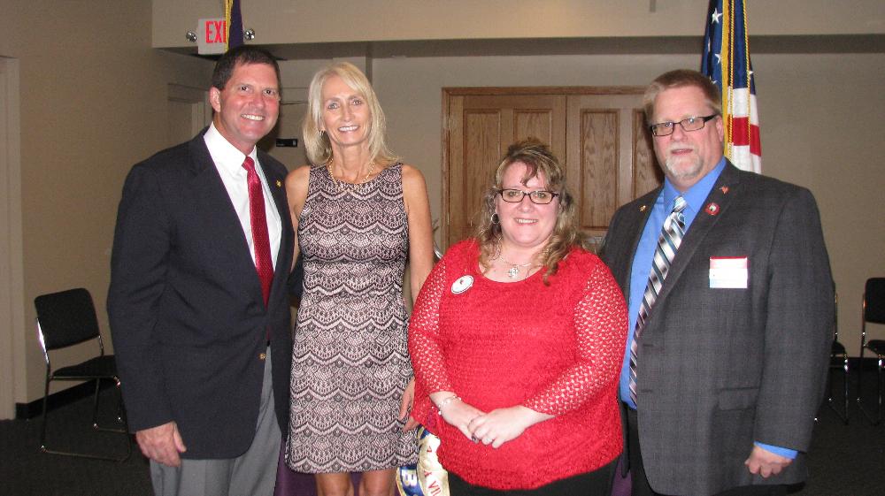 ER Mike & Dawn Spranger with State President Rob Radig Sr. and First Lady Michelle