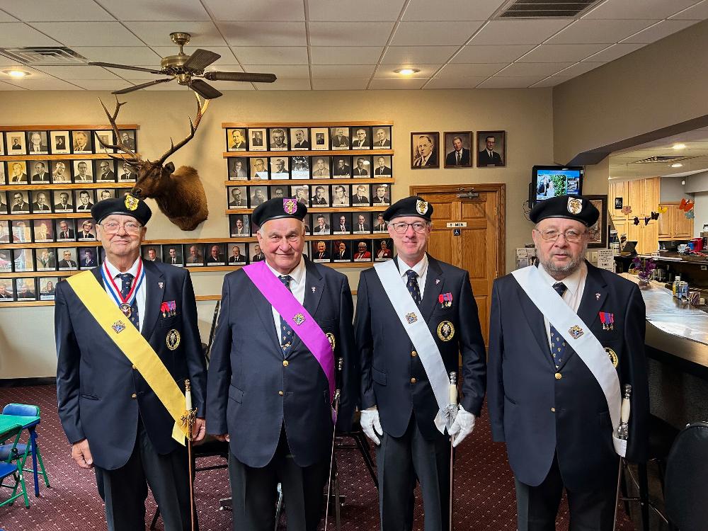 Knights of Columbus participating at Flag day Ritual 2024