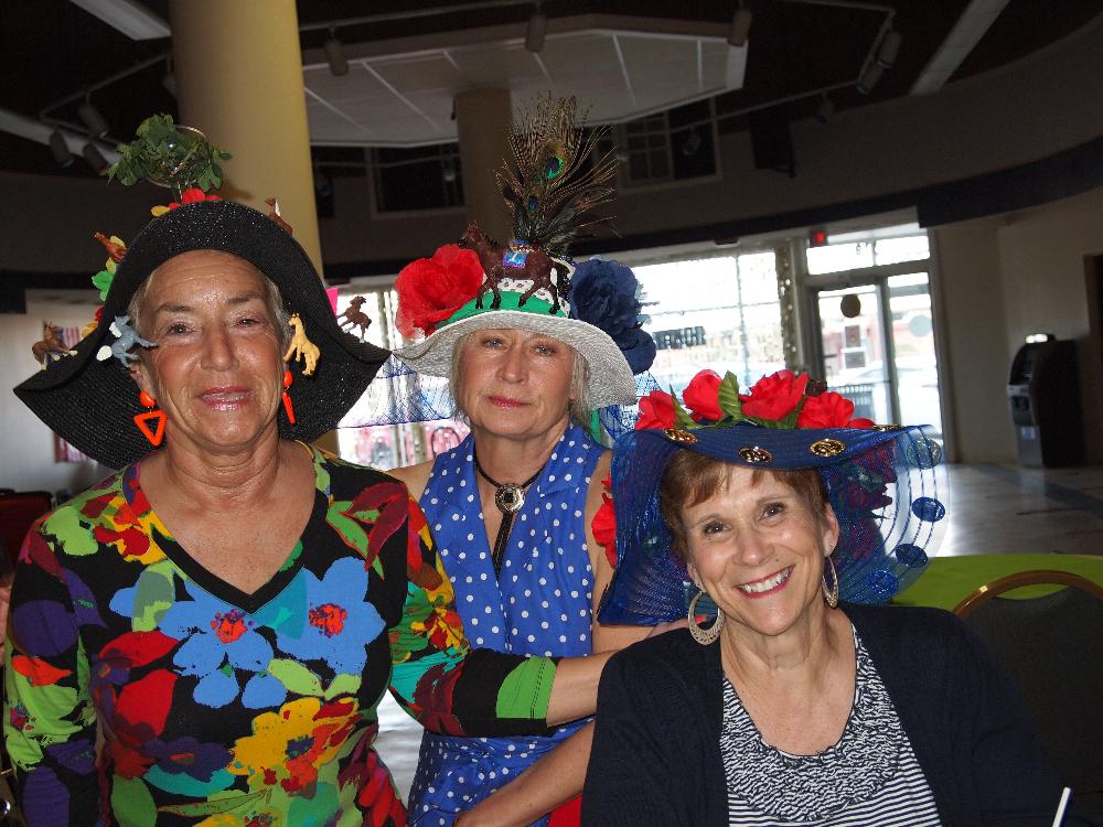 Some of our Kentucky Derby Hat contest ladies.  Lookin' good ladies!
