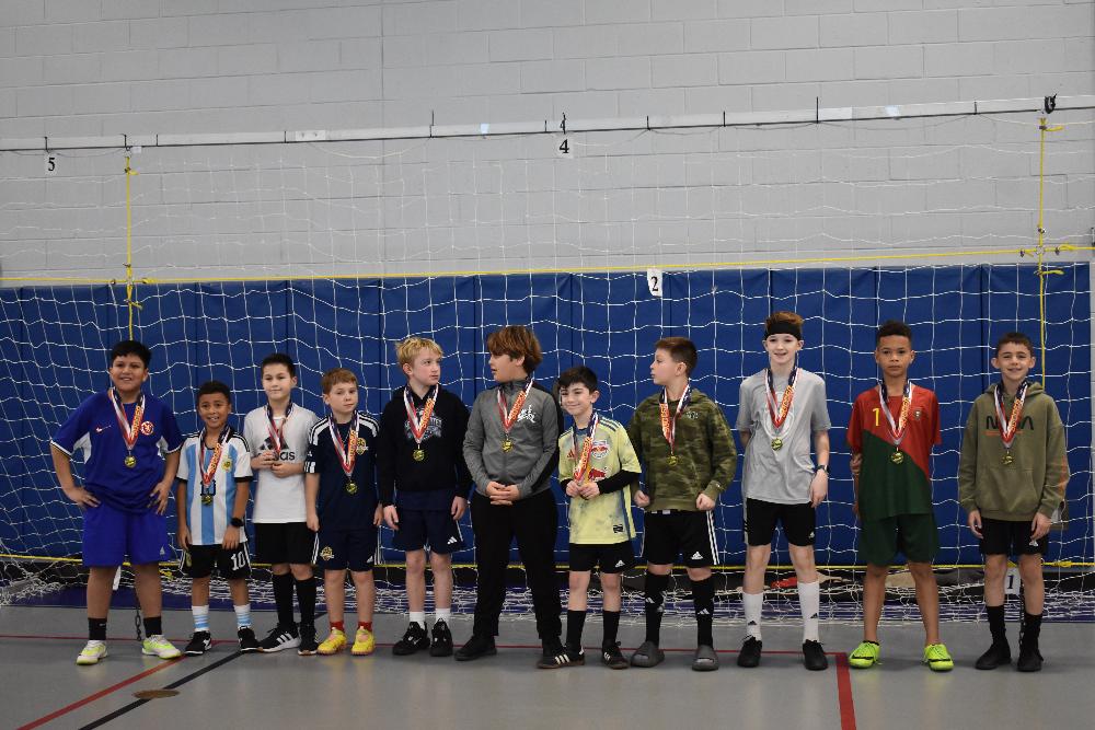 Participants at the Elks Soccer Shoot competition held on 1/13/24 at Manasquan Middle School.