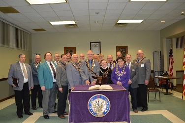 New Officers an Official Induction Officers after ceremony.  Welcome new Cortland Lodge 748 Officers and here's wishing you a wonder 2015-2016 year. 