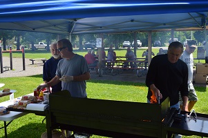 The great Elk Cooks preparing the days honor luncheon. 