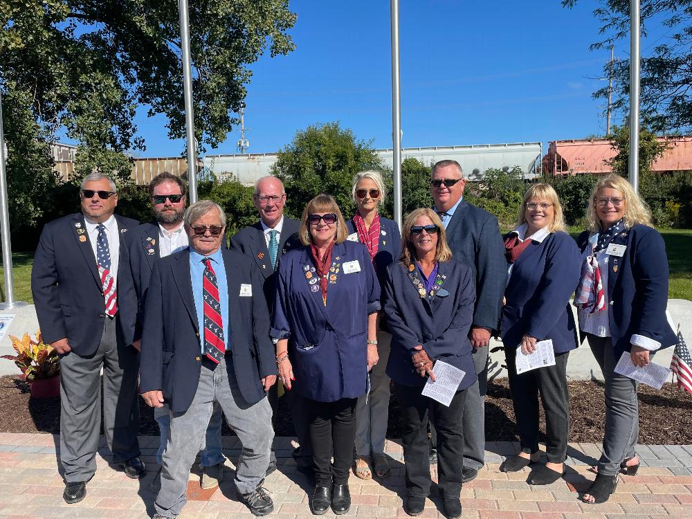 765 Officers, District Officers and Grand Lodge Officers in attendance at the Veterans Memorial dedication October 2022