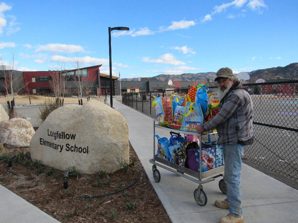 ER Jim DeLuca 2017-2018 delivering Spring Break food bags and back packs part of the Beacon Grant- all the schools we delivered to expressed their thanks