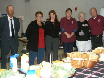 MOUNTAIN HOME CHRISTMAS 12/11/12, Al Smith, Gina Rutherford, Angel Blackwell, Tracey Smith, Mary Lu Harvey and Walt Holland.