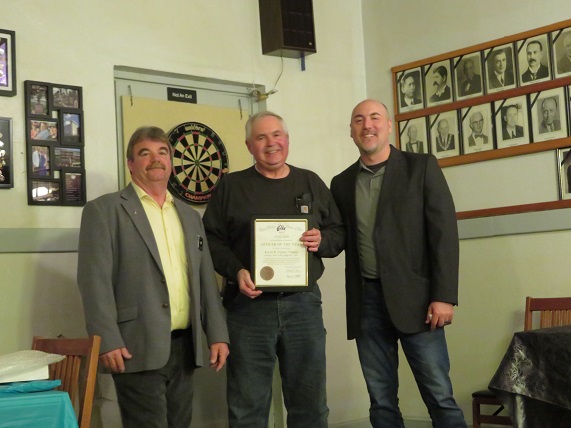 2019 Officer of the Year, Kevin Cumm with ER Steve Gregory and PER Zach Newswanger