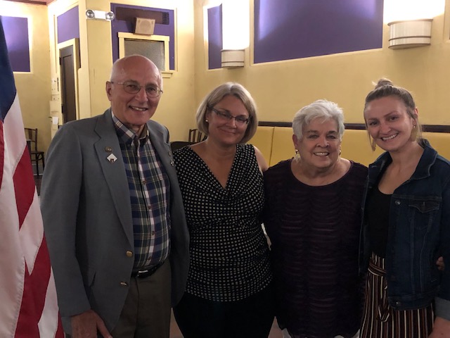 Three generations of Elks: Vern Singleton, his daughter and new Elks member Lori Jerauld, Lois Singleton and Megan Jerauld