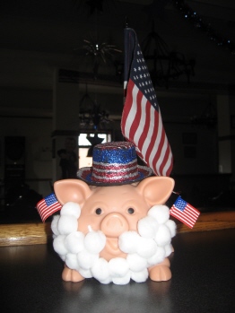 The "Uncle Sam" Piggy. Fourth of July '07