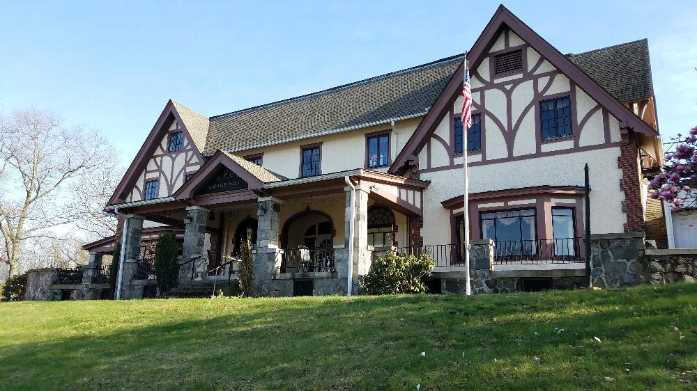 View of the Front of the Lodge from Pleasant Street