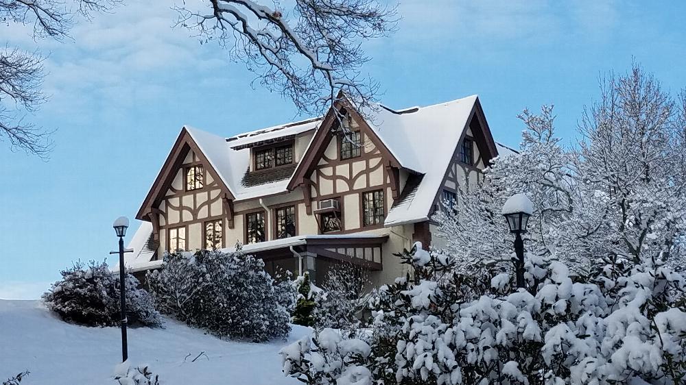 View of the Lodge in Winter