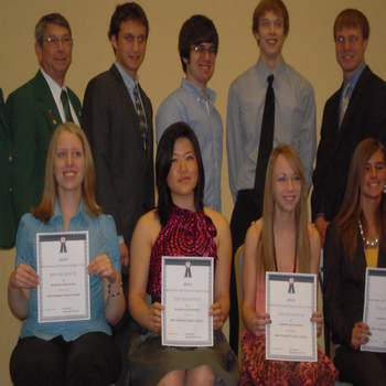 May 2010 State Meeting - Scholarship winners