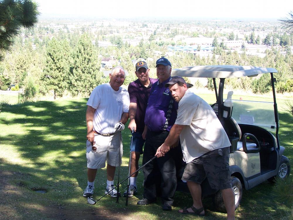 Team players: Jerry Sherman, Lee Thorsell, Don Gotcher, Greg Jolley.