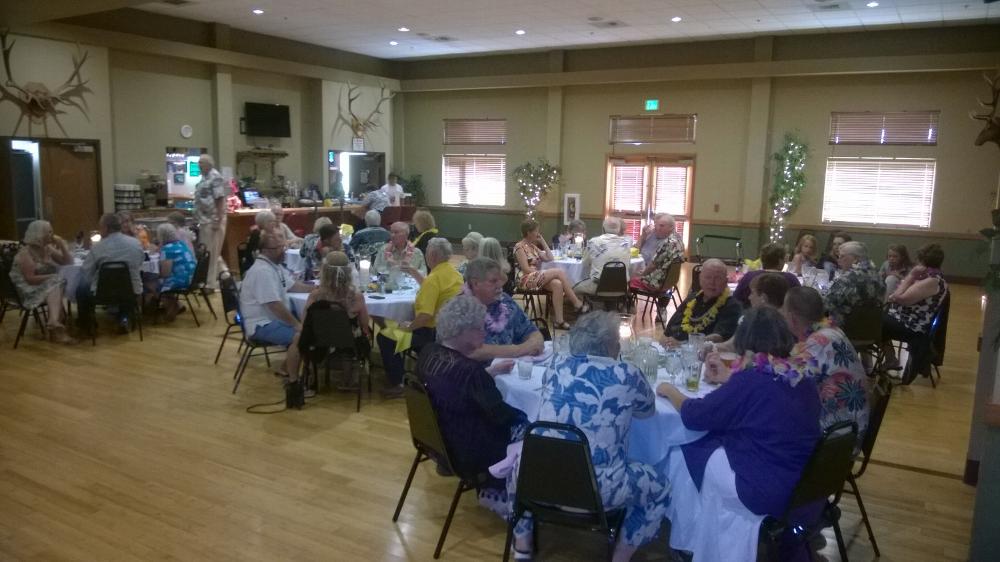 SOME OF THE ATTENDEES AT THE LUAU