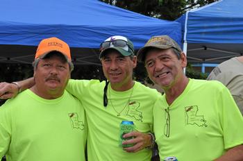 1st Place Winners 2012 Elks Crawfish Shootout. Brent Carline (center) and crew have started their own seasoning business as a result of coming in 1st place. The product will be available nationwide. 