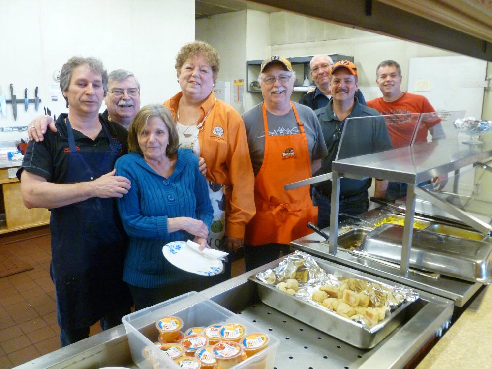 Even through the snow. Our crew was their to serve. PER Don J., Freddy, Evelyn, Sharron, PER Don H., Dave, Bob and Mike. Just a few of the great Volunteers for the Impact Grant project