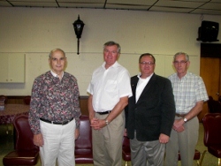 New members in November.L-R Carl Pangle,Tom Rhea, Lenny Riordan and Carl Lomeline.