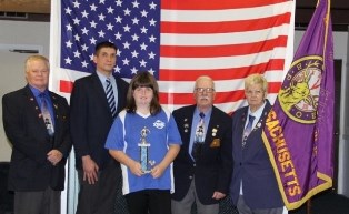 From L to R: ER David Dunbar, Lecturing Knight Ed Waugh, Our local Hoop Shoot winner Julia Bartley, Trustee Richard Davidson & Treasurer, Betty Legere.  We wish Julia all our best as she moves on to the State Soccer Shoot Hudson/Concord Lodge #959 on October 19th!