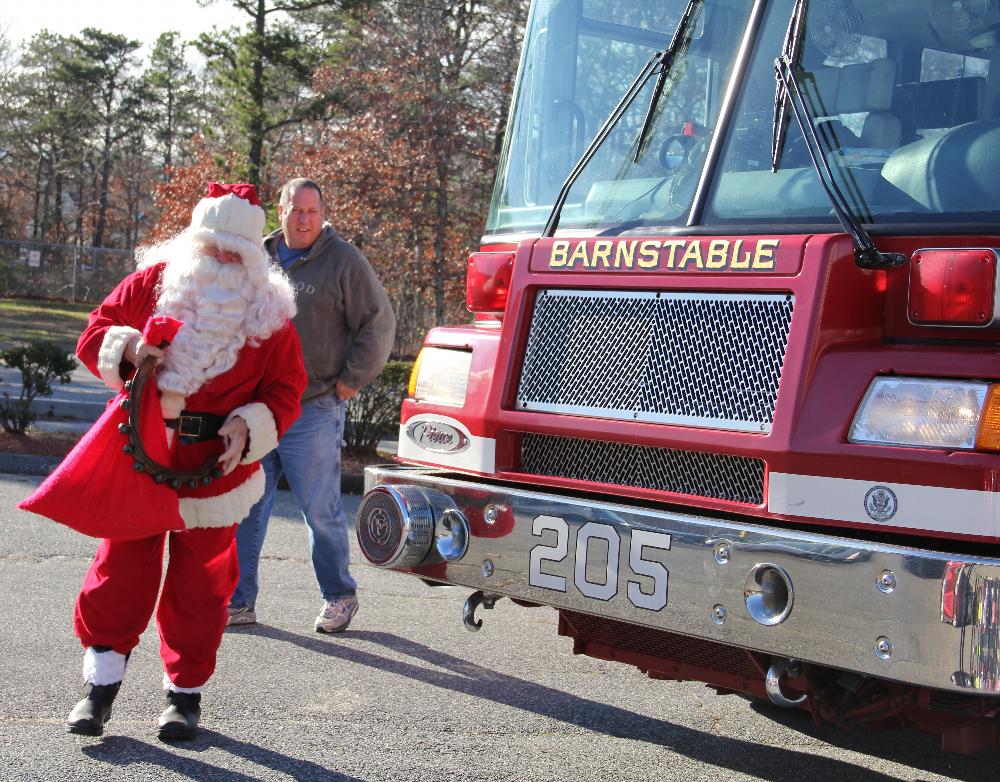 Santa and Ed P. 