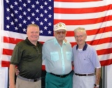 Hyannis Elks ER David Dunbar, Louis Angelone (WWII)and Edward Quinn (WWII)