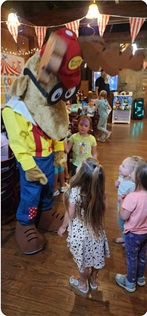 THE CHILDREN LOVED ELROY!  WHAT A! TREAT FOR OUR LODGE