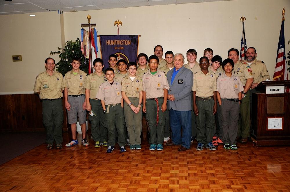 Jack Stein PER, Lodge Secretary attended the Scouts Awards Night at the Lodge.