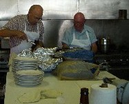 Per Don Hoyer and Elk of The Year Larry Hogeland dishing up the JC RIBS!
Thanks guys for a great evening.