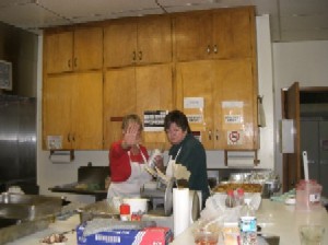 GET OUT OF THE KITCHEN!
Joan and Shirley Cooking Up Christmas 2008