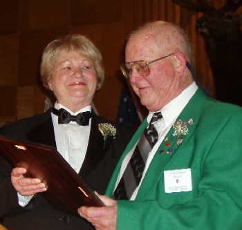 Outgoing Five Year Trustee John Beneke received the Officer of the Year Award March 21, 2009