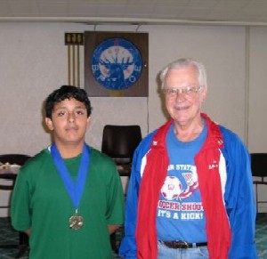 Arcadio will go on to compete in the State Soccer Shoot.  Think John Toftemark is happy?  What a smile!