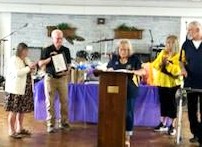 Outstanding Service Awards - PER Barb Irelan, Stu Cowgil, Vicky May ER and Doris & Barry Barger