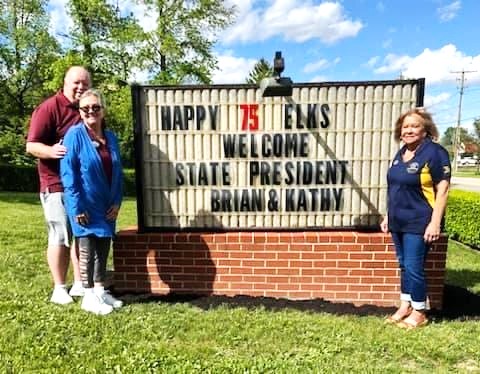 Indiana Elks State President & First Lady Visitation, Brian & Kathy Pillar and Lodge ER, Vicky May - Sat. May 11th, 2024
