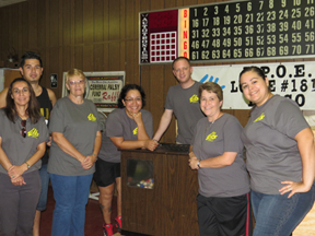 Dedicated Elks members who gave up their Saturday afternoon in the name of youth activities and drug awareness. Audrey Stewart, Edgar Gomez, Annette George, Maria Sanchez, Tyler Massey, Glenda Greene and Priscilla Perea. 