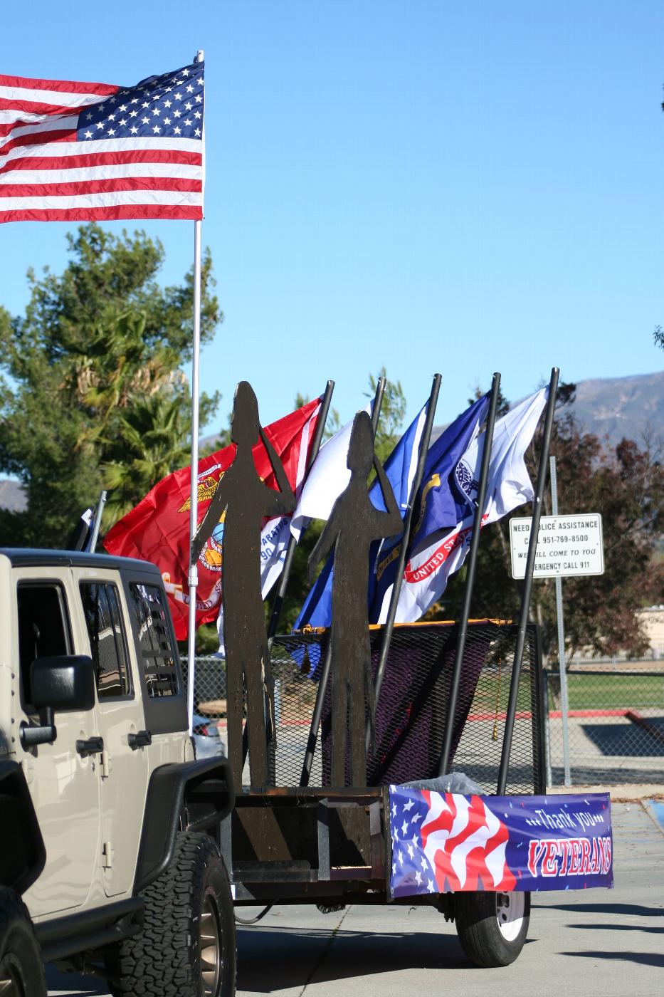 The Elk's beautiful float was designed and built by Elk Kevin Norville and towed by Elk Daniel Macias in his jeep. 