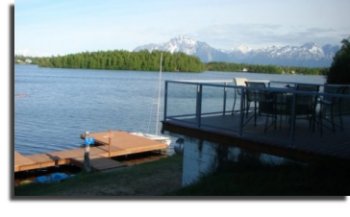 Looking at Pioneer Peak from back of Lodge