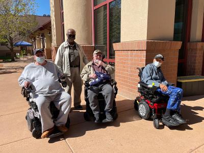 Presented a new American Flag To The Colorado State Veterans (Fitzsimmons) in Aurora.