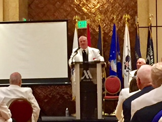 GER Malcom J. McPherson Jr. addresses the 2017 Colorado Elks Convention.  His theme for the year is "Strengthening Elkdom Through Community Awareness".